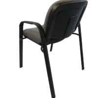 Silla de visita Mancia con brazos tela color gris - Imagen 3