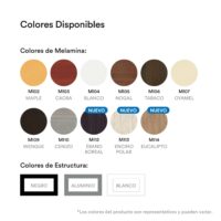 Mesa trapezoidal 239 color ceniza - Imagen 2