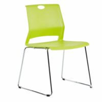 Silla de visita Evher color verde