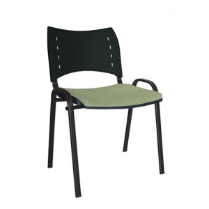 Silla de visita Diluito tapiz aceituna