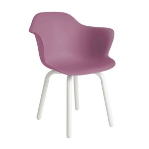 Silla de visita Adrianne m color lila