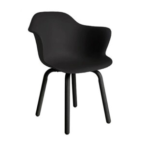 Silla de visita Adrianne m color negro