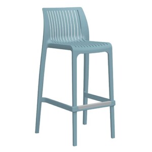 Banco alto Angie color celeste