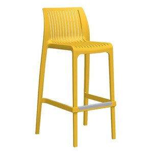 Banco alto Angie color mostaza