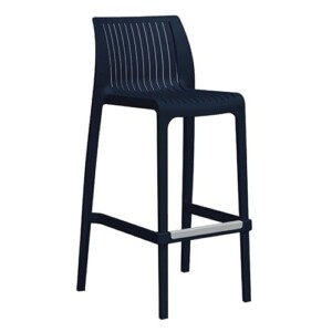 Banco alto Angie color negro