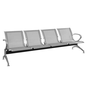 Banca metálica Airport de 4 plazas