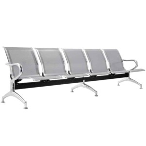 Banca metálica Airport de 5 plazas