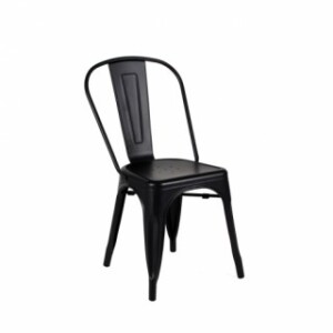 Silla metálica Boccelli color negro mate