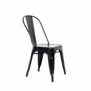 Silla metálica Boccelli color negro satinado