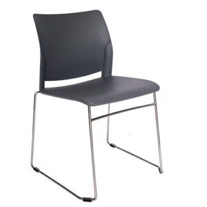 Silla de visita Chiesa gris