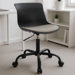 Silla operativa Eames negra