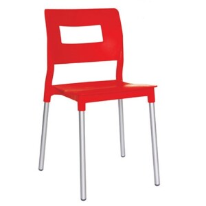 Silla de visita Eurico rojo