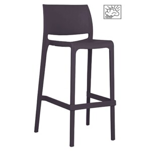 Banco alto Favore color gris