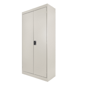 Gabinete metálico entrepaños móviles color platino