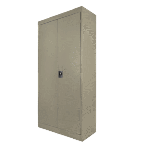 Gabinete metálico entrepaños móviles color arena