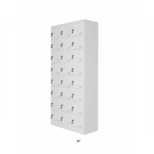 Locker metálico 24 puertas color blanco