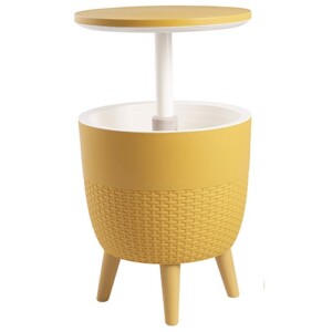 Mesa Malibú color mostaza