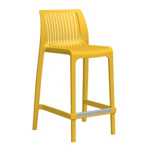 Banco bajo Angie color mostaza