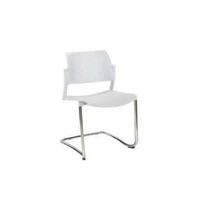 Silla de visita Cëzi trineo blanco