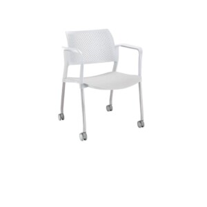 Silla de visita Cëzi pcb movil blanco