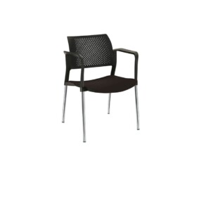 Silla de visita Cëzi pcb negro