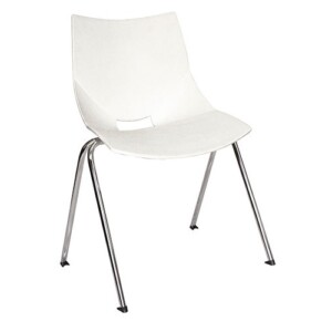 Silla de visita Piere color blanco