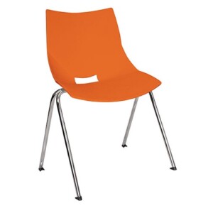Silla de visita Piere color naranja