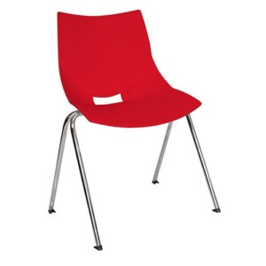 Silla de visita Piere color rojo