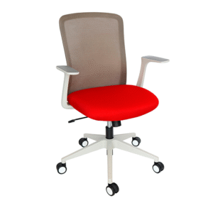 Silla operativa Rennatha rojo