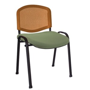 Silla de visita Ricordo m naranja-aceituna