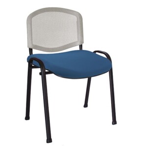 Silla de visita Ricordo m plata-azul