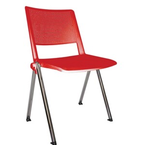 Silla de visita Sabbia 186 cr rojo