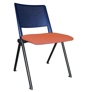 Silla de visita Sabbia 187 azul marino - arenilla