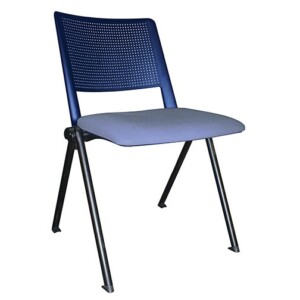 Silla de visita Sabbia 187 azul marino - perla