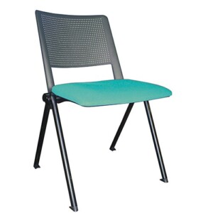 Silla de visita Sabbia 187 gris - verde