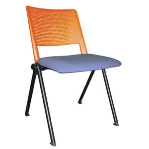 Silla de visita Sabbia 187 naranja - perla