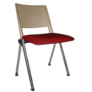 Silla de visita Sabbia 187 cr arena - vino