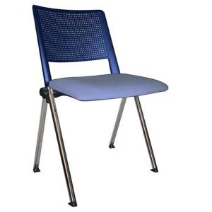 Silla de visita Sabbia 187 cr azul marino - perla