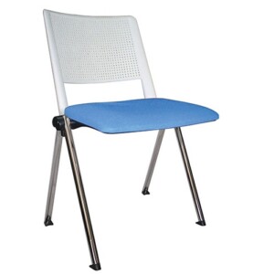 Silla de visita Sabbia 187 cr blanco - celeste