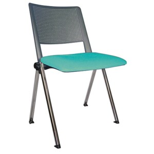 Silla de visita Sabbia 187 cr gris - verde