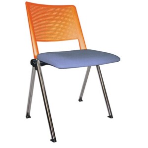 Silla de visita Sabbia 187 cr naranja - perla