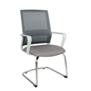 Silla de visita Salato gris - perla
