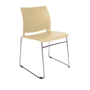 Silla de visita Chiesa beige