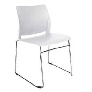 Silla de visita Chiesa blanco