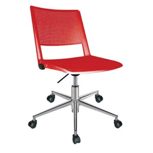 Silla operativa Sabbia 286 al rojo