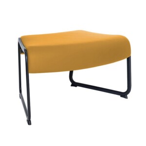 Taburete curvo Bania amarillo