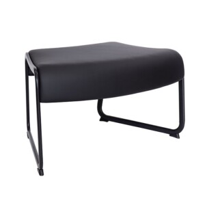 Taburete curvo Bania negro