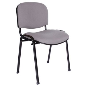 Silla de visita Vetrina sin brazos en tela color gris