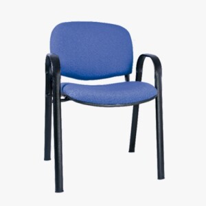 Silla de visita ISO pro tapizada en tela