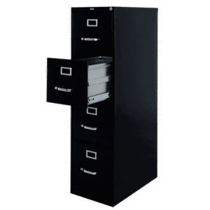 Archivero 4 gavetas tamaño carta color negro